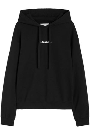 Black cotton hoodie JIL SANDER | J47GU0129J20039001